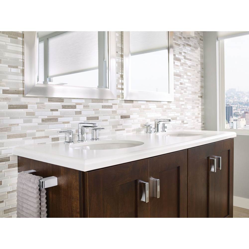 Rizon Two-Handle Widespread Bathroom Faucet, Valve Required, Chrome