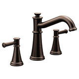 Belfield 2-Handle Deck-Mount Roman Tub Faucet in Chrome (Valve Sold Separately)