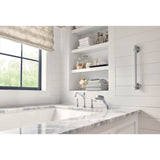 Belfield 2-Handle Deck-Mount Roman Tub Faucet with Handshower in Chrome (Valve Sold Separately)