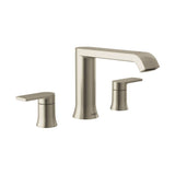 Genta LX 2-Handle Deck-Mount High Arc Roman Tub Faucet Trim Kit in Chrome (Valve Sold Separately)