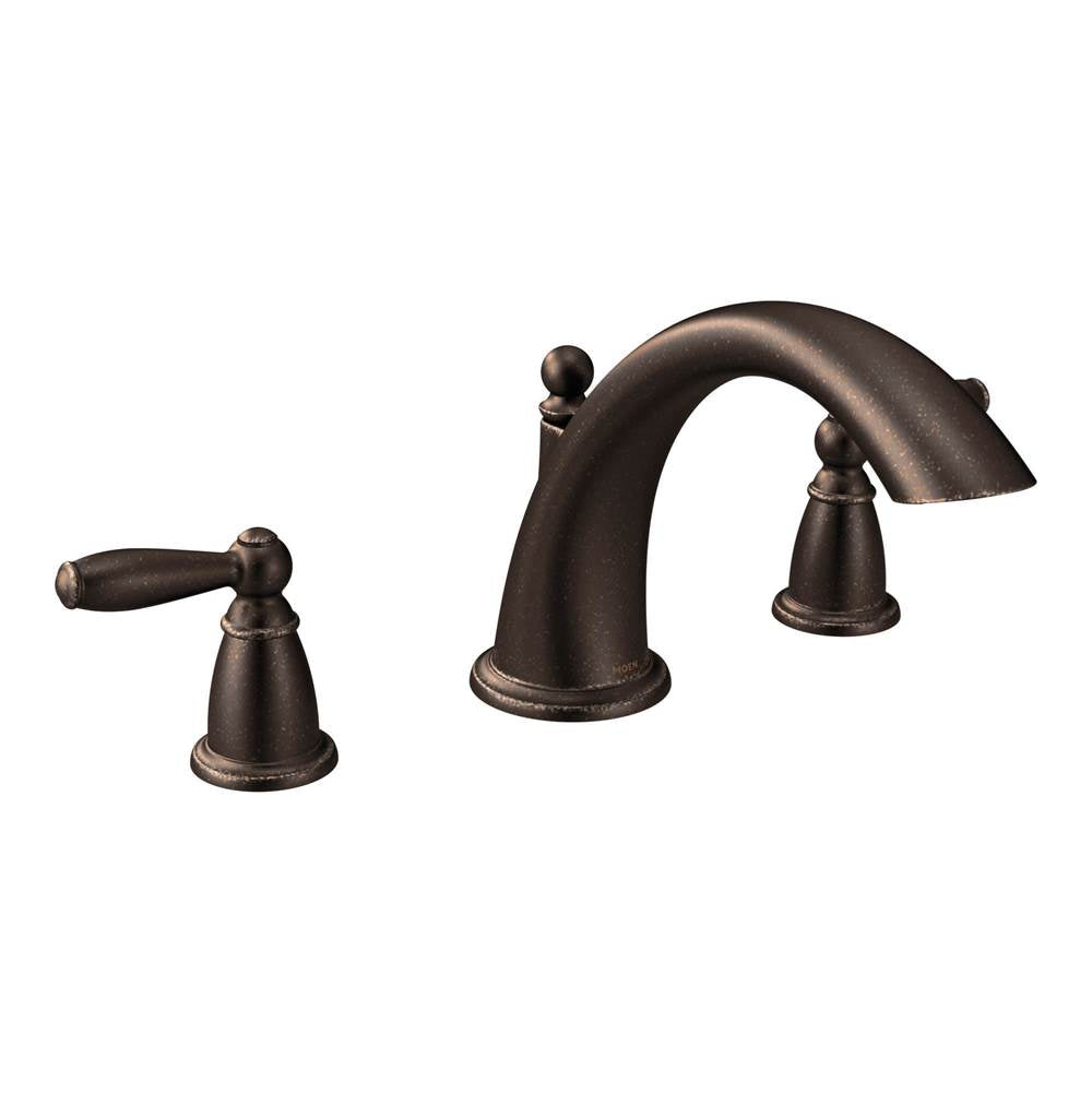 Brantford 2-Handle Deck-Mount Roman Tub Faucet Trim Kit in Chrome (Valve Sold Separately)