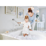 Eva 2-Handle Deck-Mount Roman Tub Faucet Trim Kit in Chrome (Valve Sold Separately)