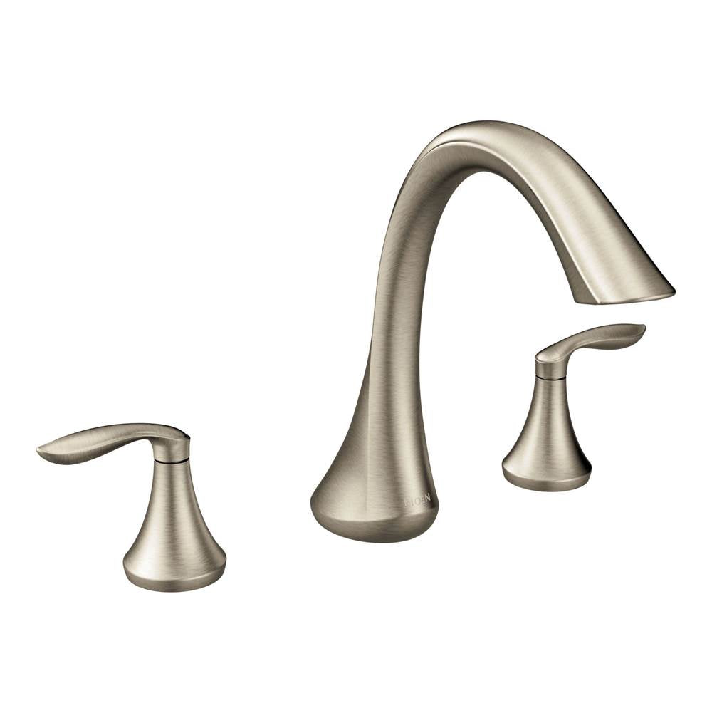 Eva 2-Handle Deck-Mount Roman Tub Faucet Trim Kit in Chrome (Valve Sold Separately)