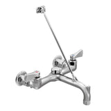 Moen - Rough chrome two-handle service sink faucet