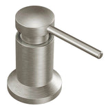 Moen - Deck Mounted Kitchen Soap Dispenser with Above the Sink Refillable Bottle, Spot Resist Stainless - Spot Resist Stainless