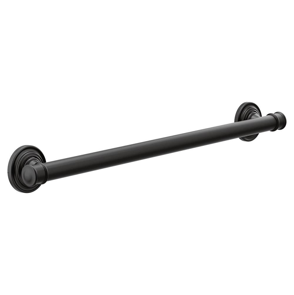 Moen - Matte Black 24'' Grab Bar - Matte Black