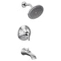 Moen - Doux Posi-Temp 1-Handle Tub and Shower Faucet Trim Kit in Chrome (Valve Sold Separately) - Chrome