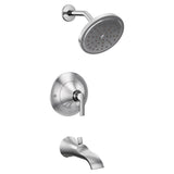 Moen - Doux Posi-Temp 1-Handle Tub and Shower Faucet Trim Kit in Chrome (Valve Sold Separately) - Chrome