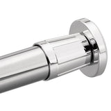 Moen - Donner Adjustable Shower Rod Flange Set, Chrome - Chrome