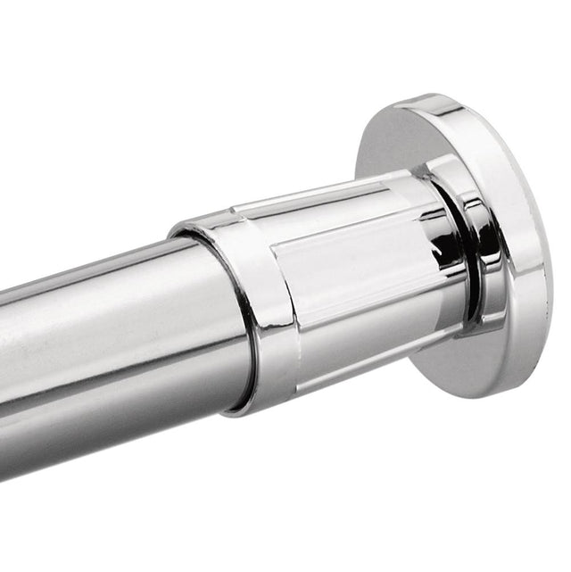 Moen - Donner Adjustable Shower Rod Flange Set, Chrome - Chrome