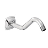 Moen - Curved Shower Arm with Wall Flange, Chrome - Chrome