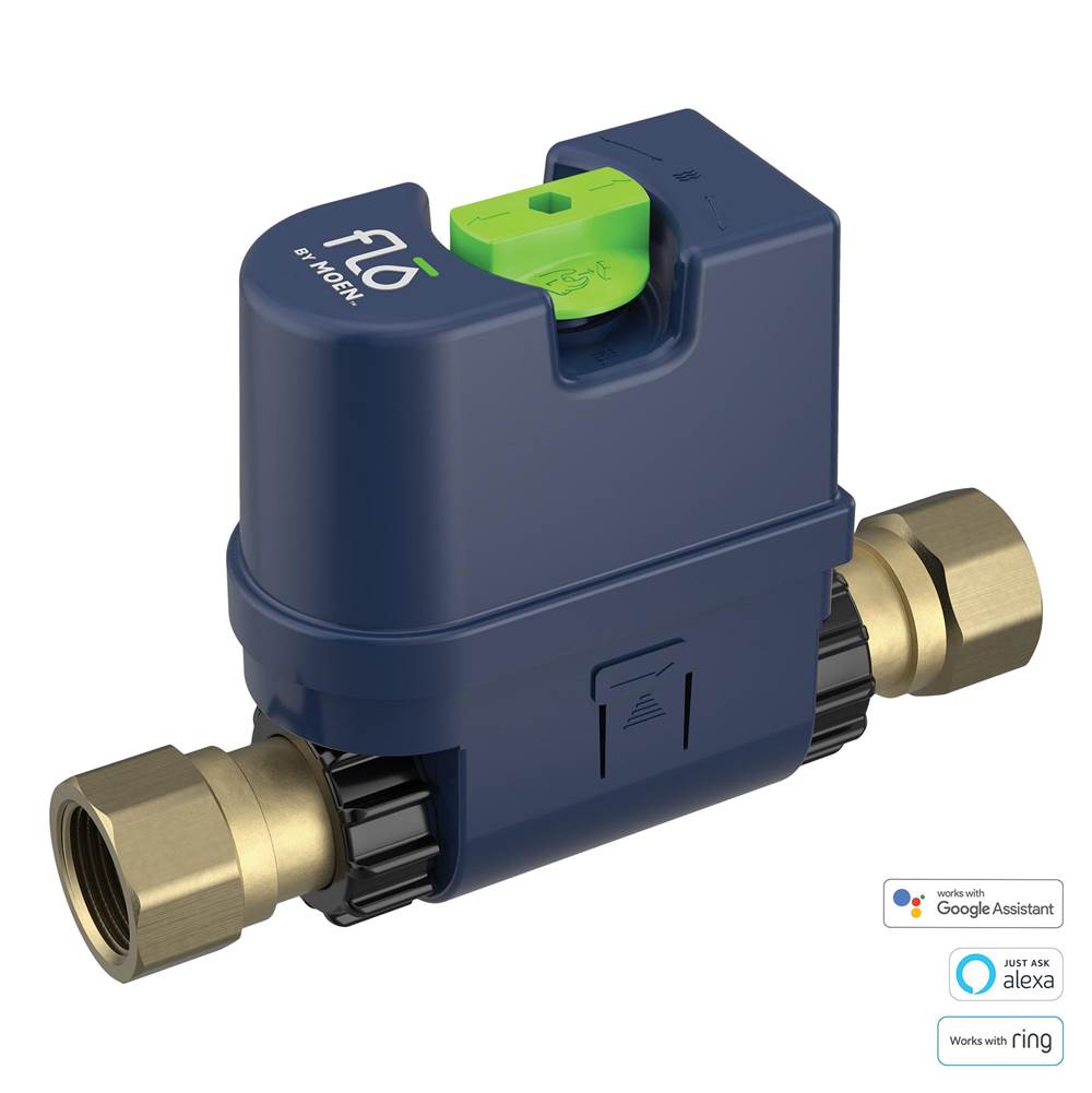 Moen - Flo Smart Water Monitor and Shutoff in 1-Inch Diameter - Unfinished