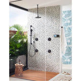 Mosaic 5-3/8 in. 2-Function Body Spray in Chrome