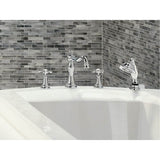 Moen Ts22101 Weymouth Two-Handle High Arc Roman Tub Faucet Trim only, Chrome