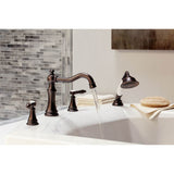 Weymouth 2-Handle Diverter Deck-Mount Roman Tub Faucet Trim Kit with Handshower in Chrome (Valve Sold Separately)