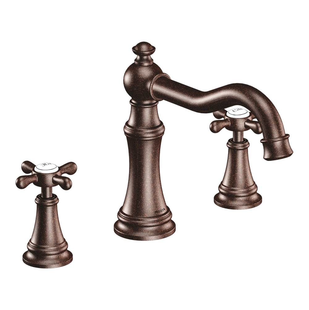 Moen Ts22101 Weymouth Two-Handle High Arc Roman Tub Faucet Trim only, Chrome