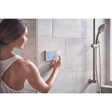 Smart Shower 2-Outlet Digital Shower Controller for Thermostatic Shower Valve, Matte Black