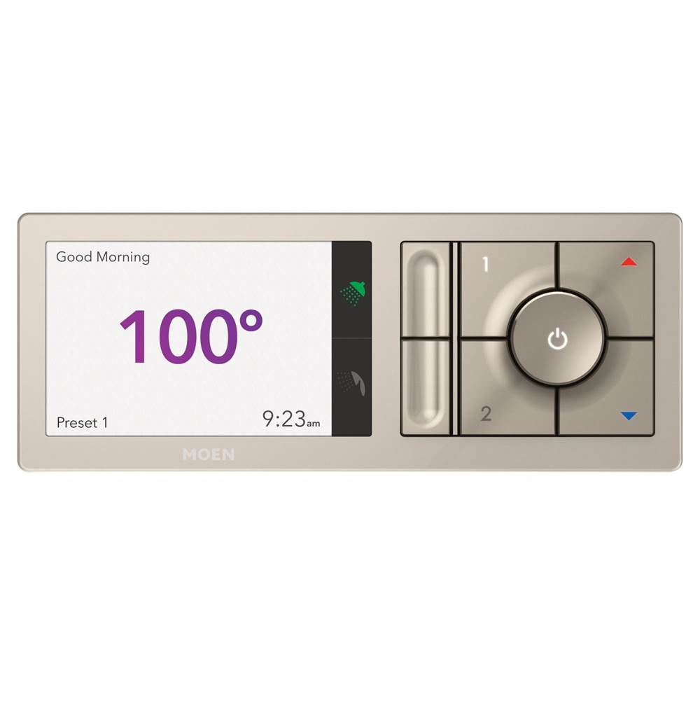 Smart Shower 2-Outlet Digital Shower Controller for Thermostatic Shower Valve, Matte Black