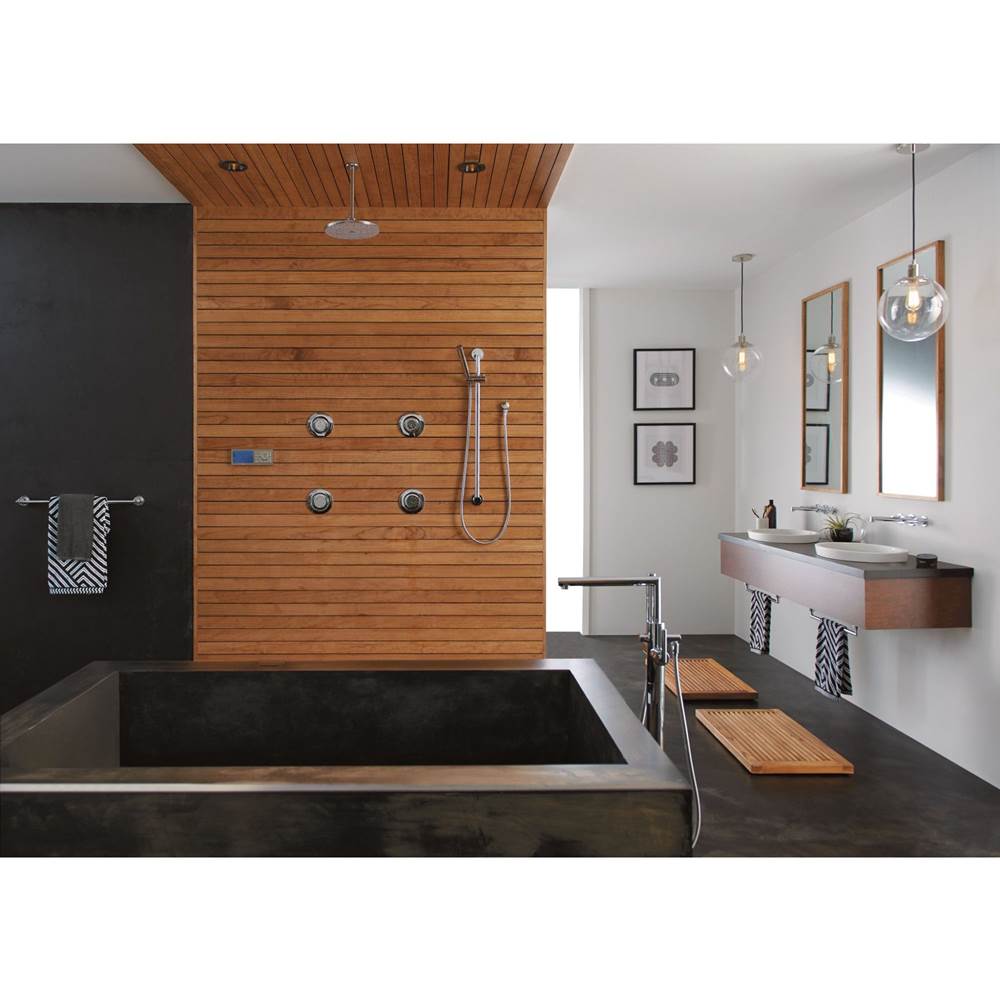 Mosaic 5-3/8 in. 2-Function Body Spray in Chrome