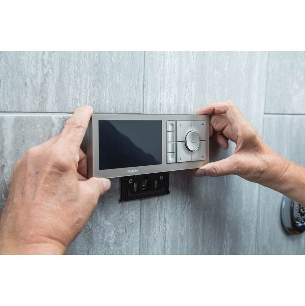 Smart Shower 4-Outlet Digital Shower Controller for Thermostatic Shower Valve, Matte Black