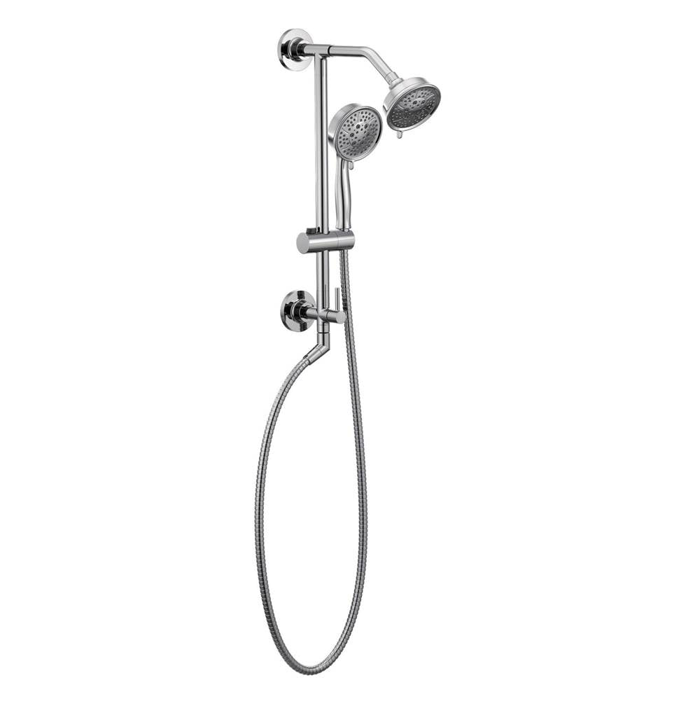 Four-Function 4-3/8-Inch Diameter Showerhead, Chrome