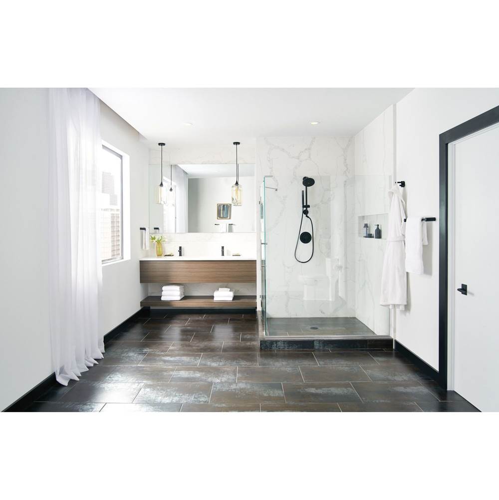 Shower Rail System with 2-Function Diverter in Chrome (Valve Sold Separately)