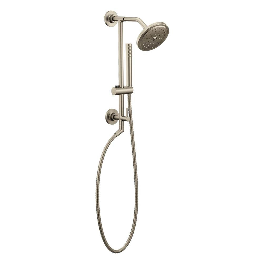 Shower Rail System with 2-Function Diverter in Chrome (Valve Sold Separately)