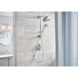 Shower Rail System with 2-Function Diverter in Chrome (Valve Sold Separately)