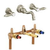 M-PACT Wallmount Bathroom Sink Faucet Rough-in Valve, 1/2-Inch CC with Mounting Brackets