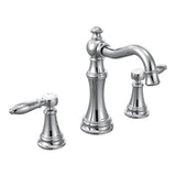 Weymouth 8 in. Widespread 2-Handle High-Arc Bathroom Faucet Trim Kit in Chrome (Valve Sold Separately)