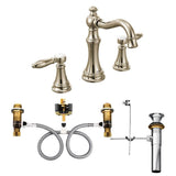 Weymouth 8 in. Widespread 2-Handle High-Arc Bathroom Faucet Trim Kit in Chrome (Valve Sold Separately)