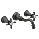 Weymouth 2-Handle Wall Mount High-Arc Bathroom Faucet in Chrome (Valve Sold Separately)