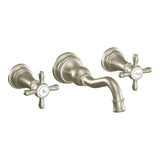 Weymouth 2-Handle Wall Mount High-Arc Bathroom Faucet in Chrome (Valve Sold Separately)