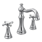 Weymouth 8 in. Widespread 2-Handle High-Arc Bathroom Faucet Trim Kit in Chrome (Valve Sold Separately)