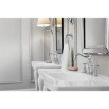 Weymouth 8 in. Widespread 2-Handle High-Arc Bathroom Faucet Trim Kit in Chrome (Valve Sold Separately)