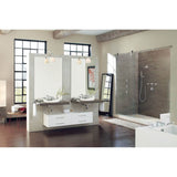 Arris 2-Handle Deck-Mount High-Arc Roman Tub Faucet Trim Kit with Hand Shower in Chrome (Valve Sold Separately)