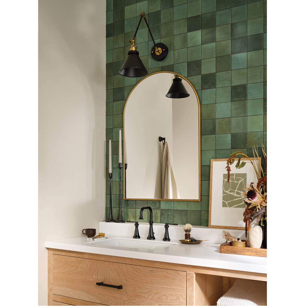 Colinet Traditional Two-Handle Widespread High-Arc Bathroom Faucet with Lever Handles, Valve Required, in Chrome