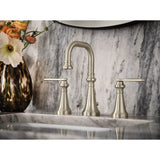 Colinet Traditional Two-Handle Widespread High-Arc Bathroom Faucet with Lever Handles, Valve Required, in Chrome