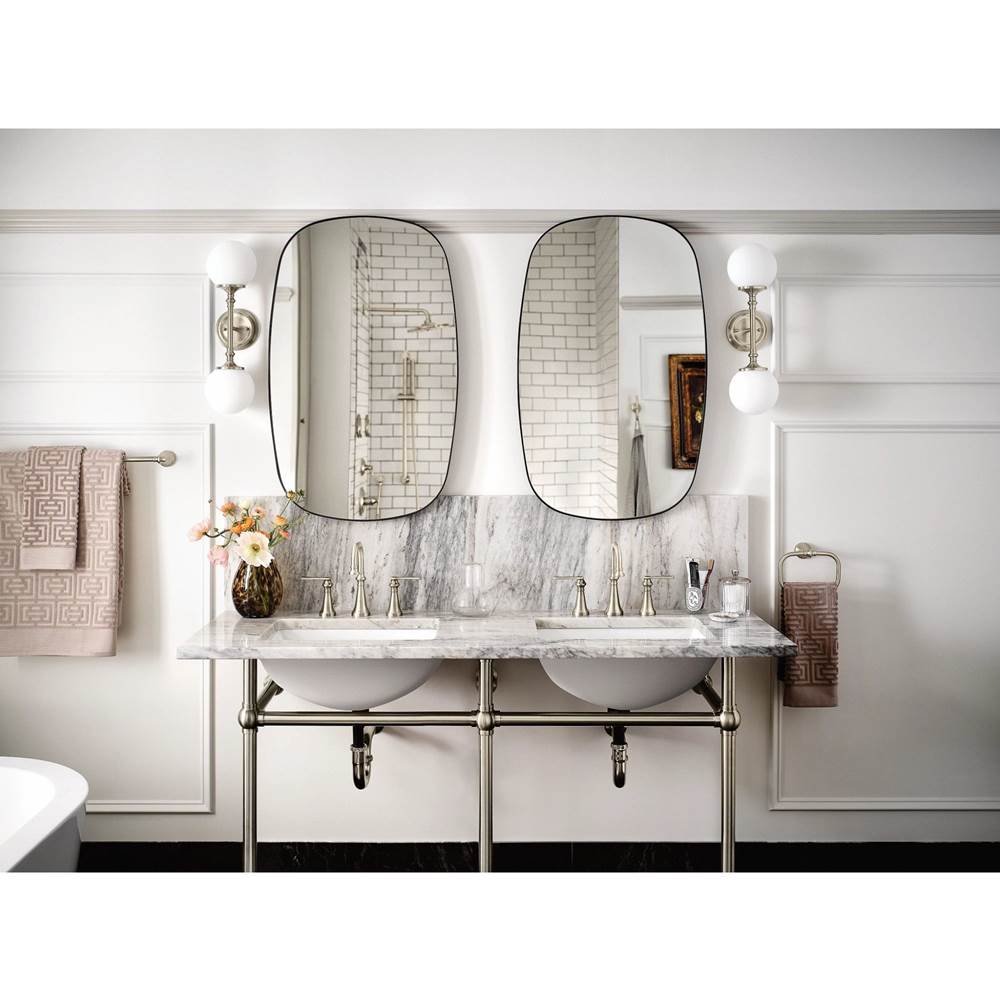 Colinet Traditional Two-Handle Widespread High-Arc Bathroom Faucet with Lever Handles, Valve Required, in Chrome