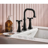 Colinet Traditional Two-Handle Widespread High-Arc Bathroom Faucet with Cross Handles, Valve Required, in Chrome