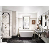 Colinet One-Handle Freestanding Floor Mount Tub Filler with Handshower in Chrome