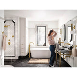 Colinet One-Handle Freestanding Floor Mount Tub Filler with Handshower in Chrome