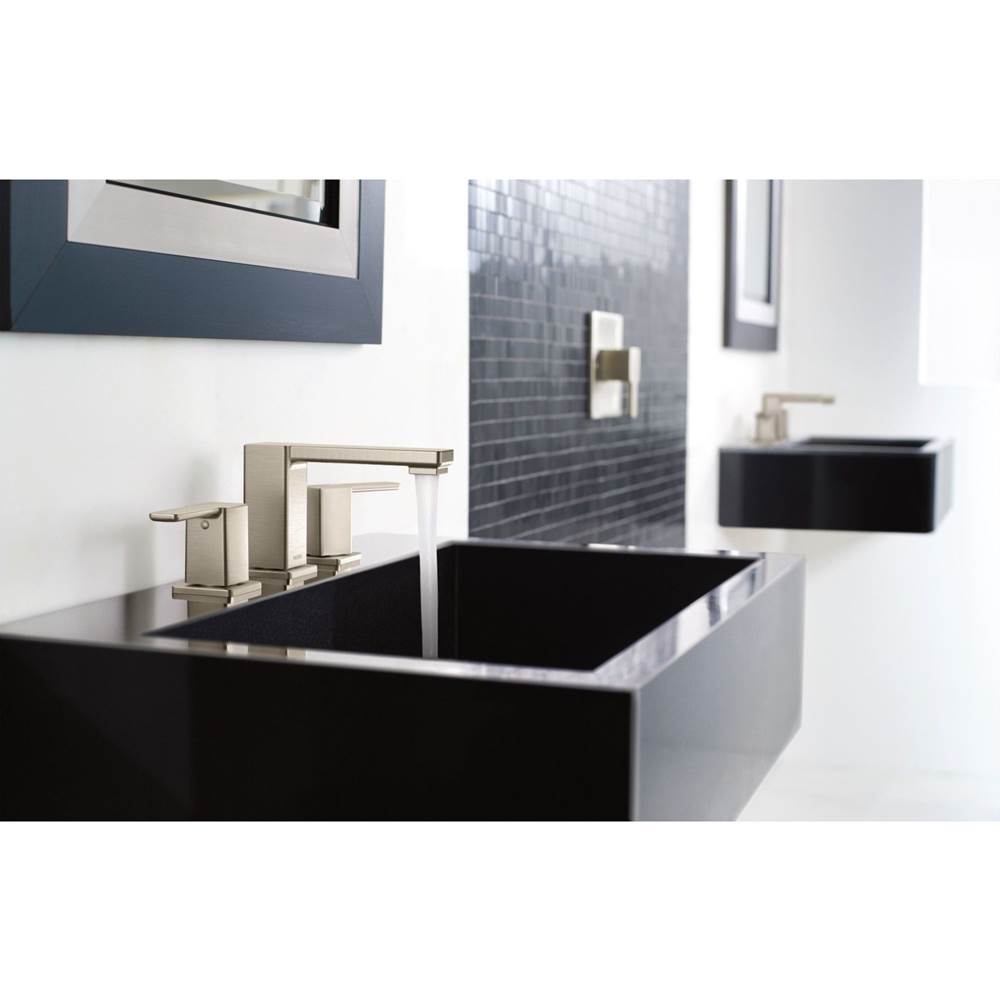 90 Degree Two-Handle Widespread Modern Bathroom Faucet, Valve Required, Chrome