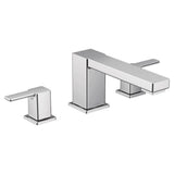 90 Degree Two-Handle Deck Mounted Roman Tub Faucet, Valve Required, Chrome
