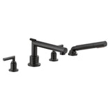 Arris 2-Handle Deck-Mount High-Arc Roman Tub Faucet Trim Kit with Hand Shower in Chrome (Valve Sold Separately)