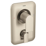 Moen - Genta LX Posi-Temp with Built-in 3-Function Transfer Valve Trim Kit, Valve Required, Brushed Nickel - Brushed Nickel