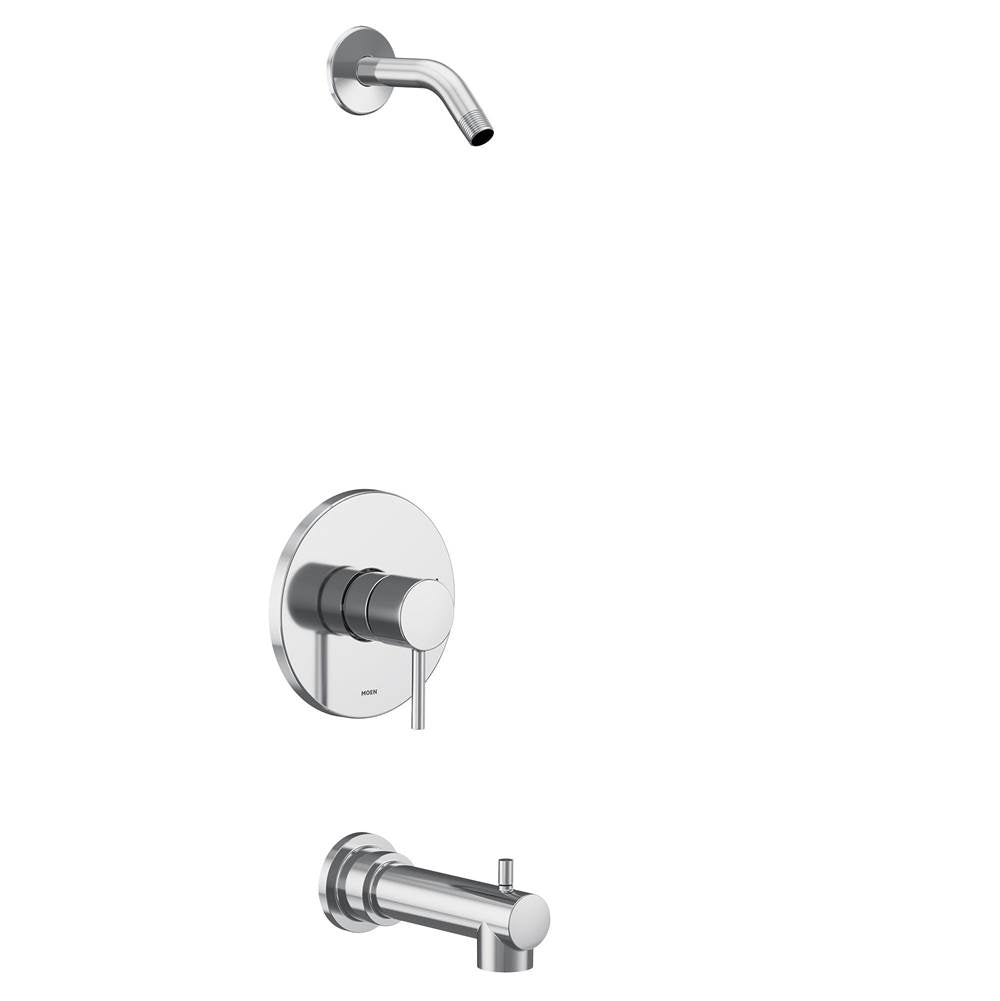 Moen - Align M-CORE 2-Series 1-Handle Tub and Shower Trim Kit in Chrome (Valve Sold Separately) - Chrome