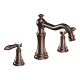 Moen - Moen Ts22103Orb Weymouth Two-Handle High Arc Roman Tub Faucet, Oil Rubbed Bronze - Oil Rubbed Bronze