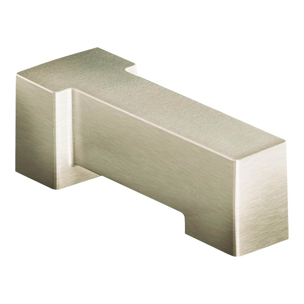 Moen - 90-Degree Non Diverter Spout, Brushed Nickel - Brushed Nickel