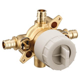 M-CORE 3-Series 4 Port Tub and Shower Pre-Fabricated Mixing Valve with CC/IPS Connections and Stops
